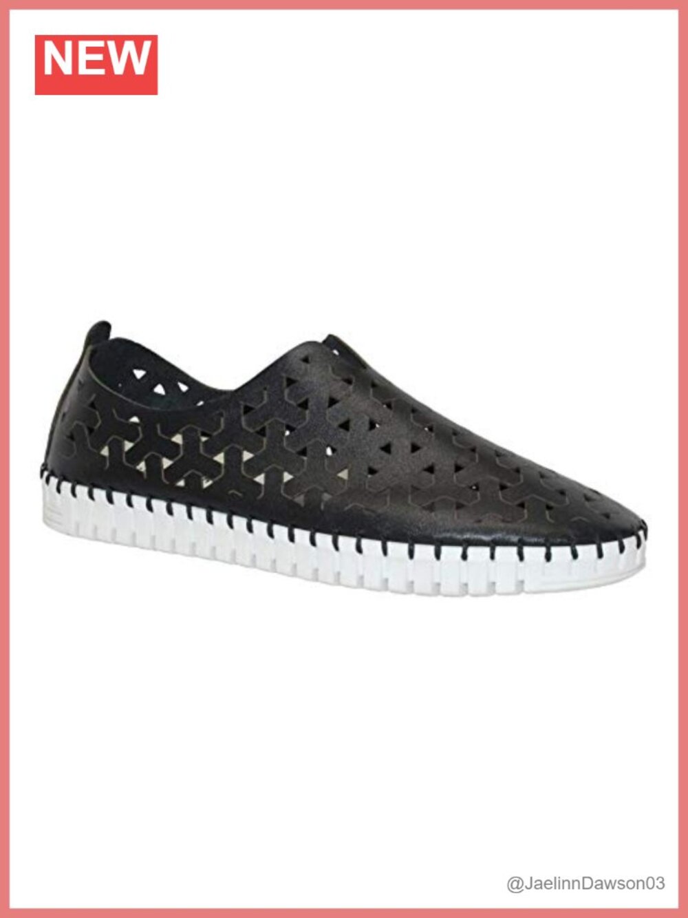Eric Michael Inez Leather Slip-On Walking Flats Cushioned Comfort